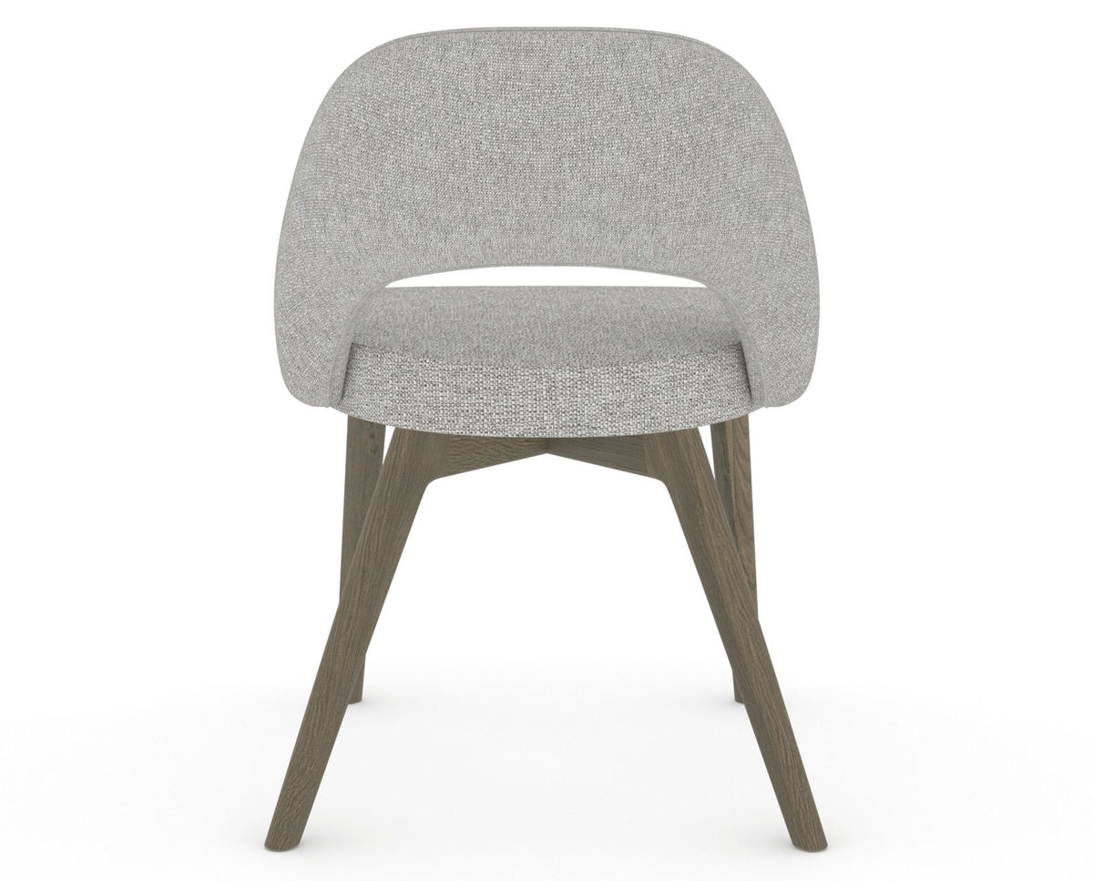 Canadel Downtown Curv Dining Chair in Shadow, 7C Fabric, back view