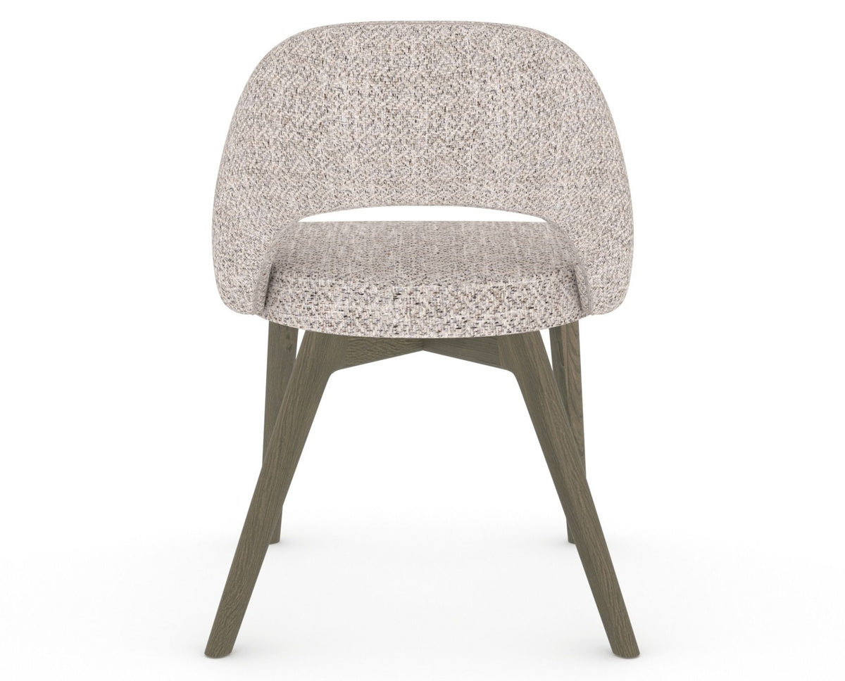 Canadel Downtown Curv Dining Chair in Shadow, FP Crypton®, back view