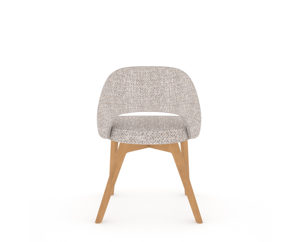 Canadel Downtown Curv Dining Chair in Caramel Washed, FP Crypton®, back view
