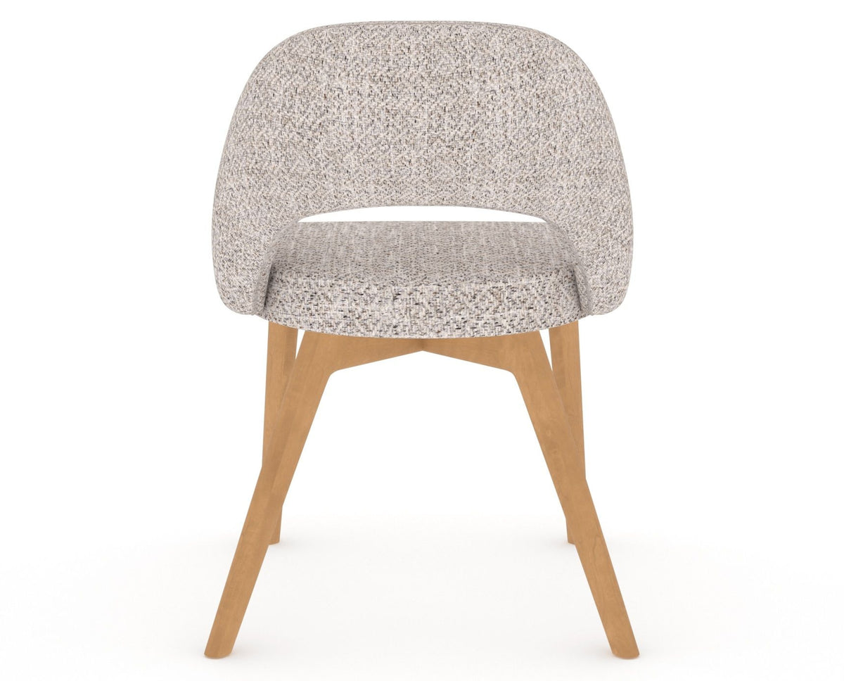 Canadel Downtown Curv Dining Chair in Caramel Washed, FP Crypton®, back view
