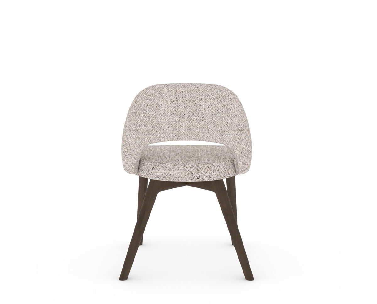 Canadel Downtown Curv Dining Chair in Hazelnut Washed, FP Crypton®, back view
