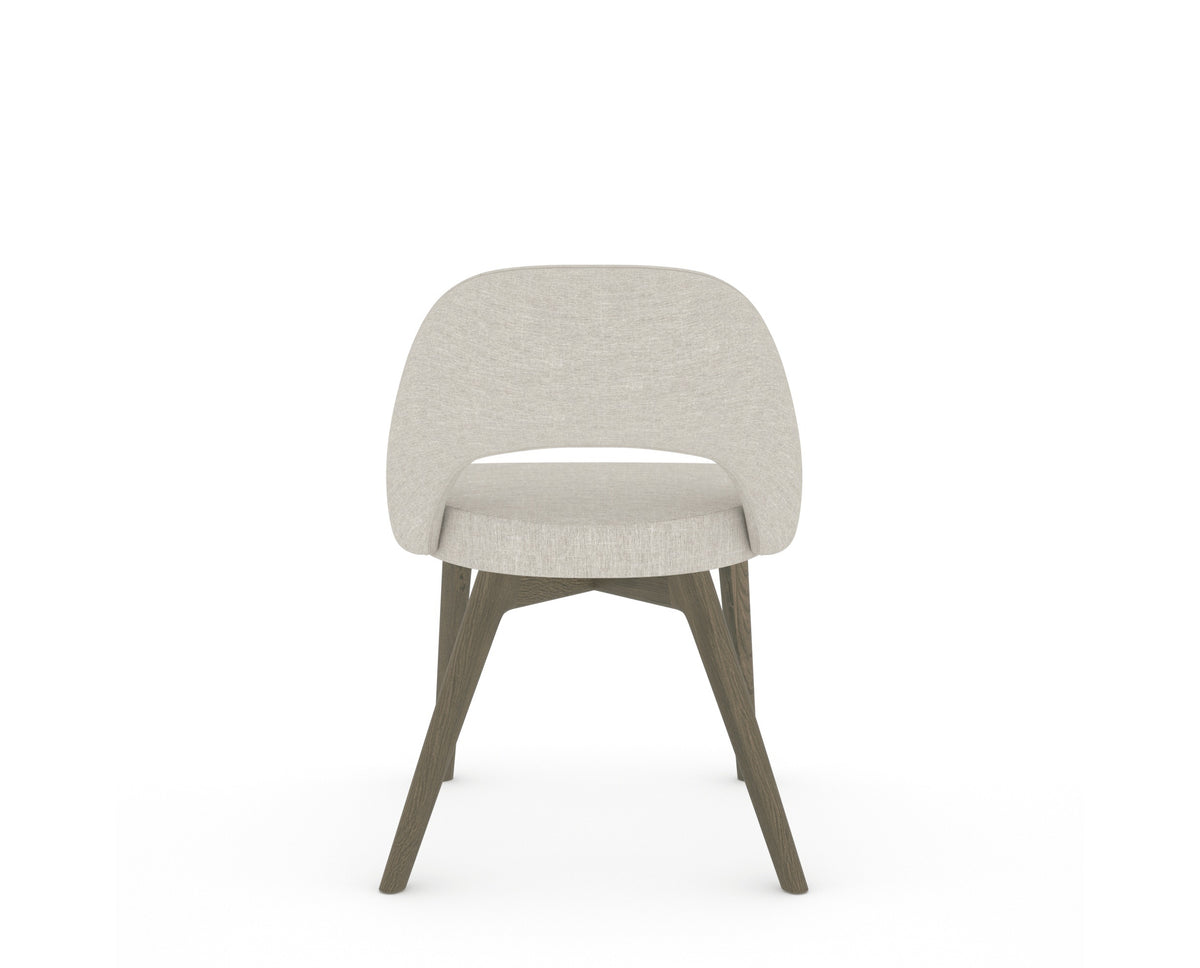 Canadel Downtown Curv Dining Chair in Shadow, TB Fabric, back view