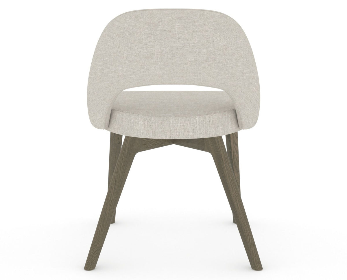 Canadel Downtown Curv Dining Chair in Shadow, TB Fabric, back view
