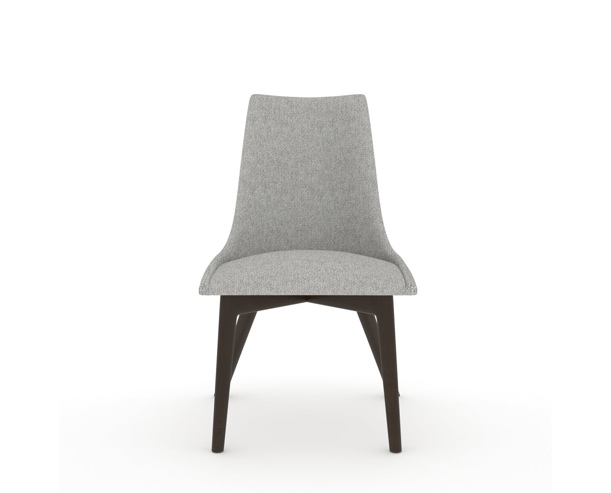 Canadel Downtown Trend Dining Chair in Davy's Grey, 7C Fabric, front view