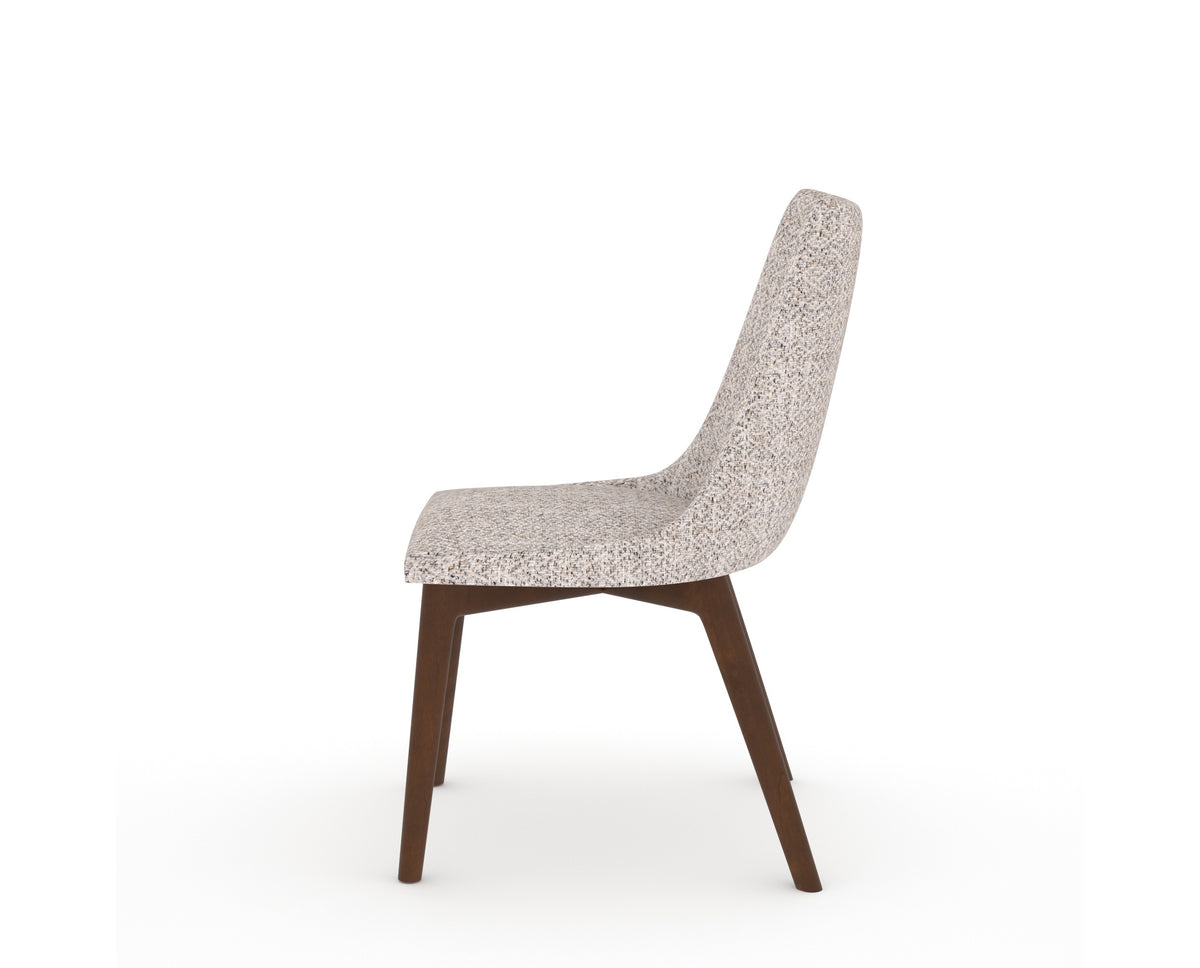 Canadel Downtown Trend Dining Chair in Cognac Washed, FP Crypton®, side view