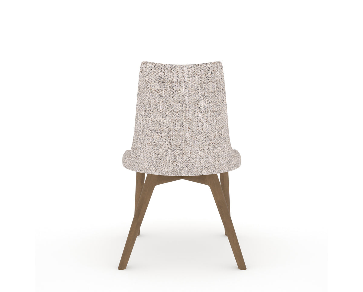 Canadel Downtown Trend Dining Chair in Pecan Washed, FP Crypton®, back view