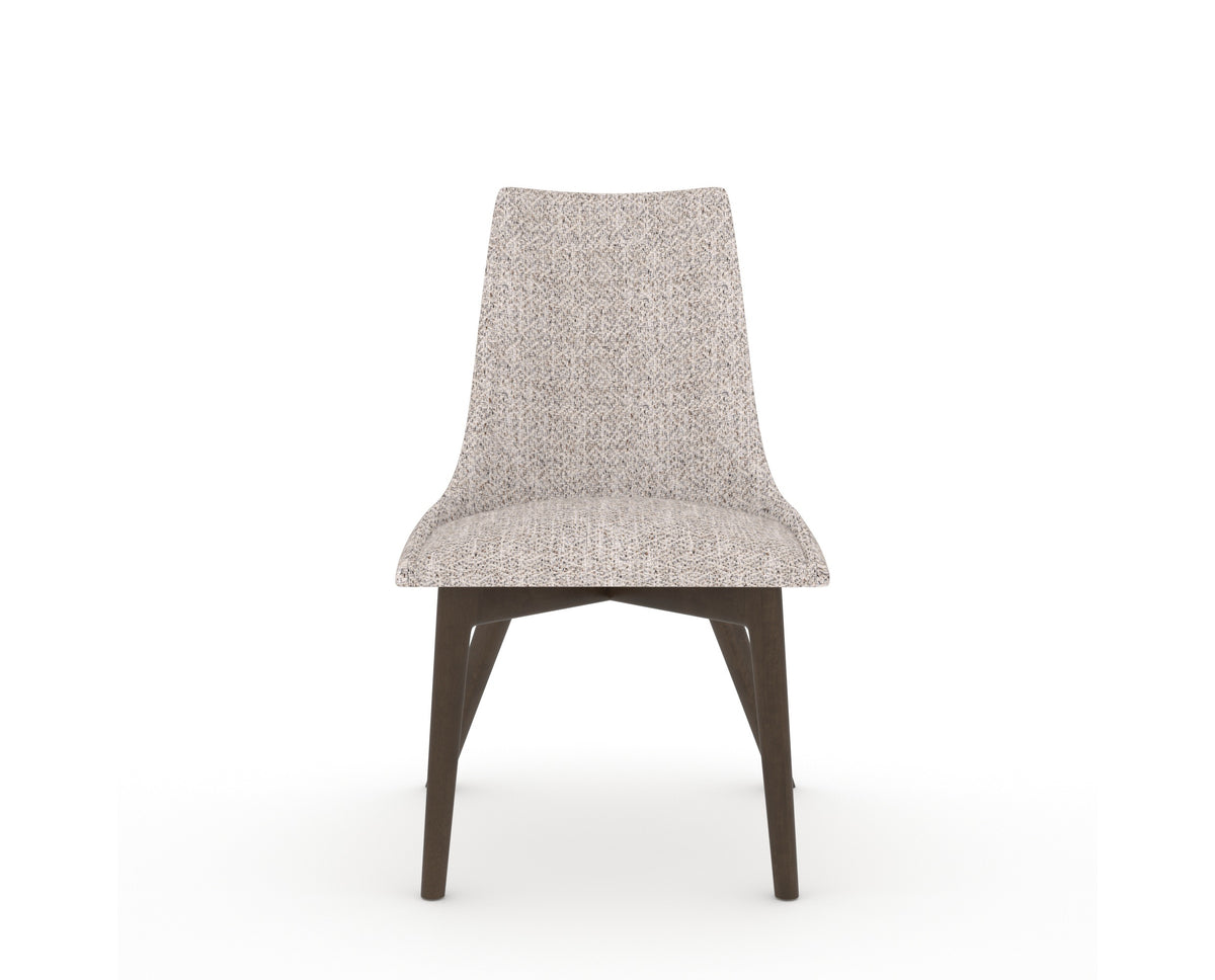 Canadel Downtown Trend Dining Chair in Hazelnut Washed, FP Crypton®, front view