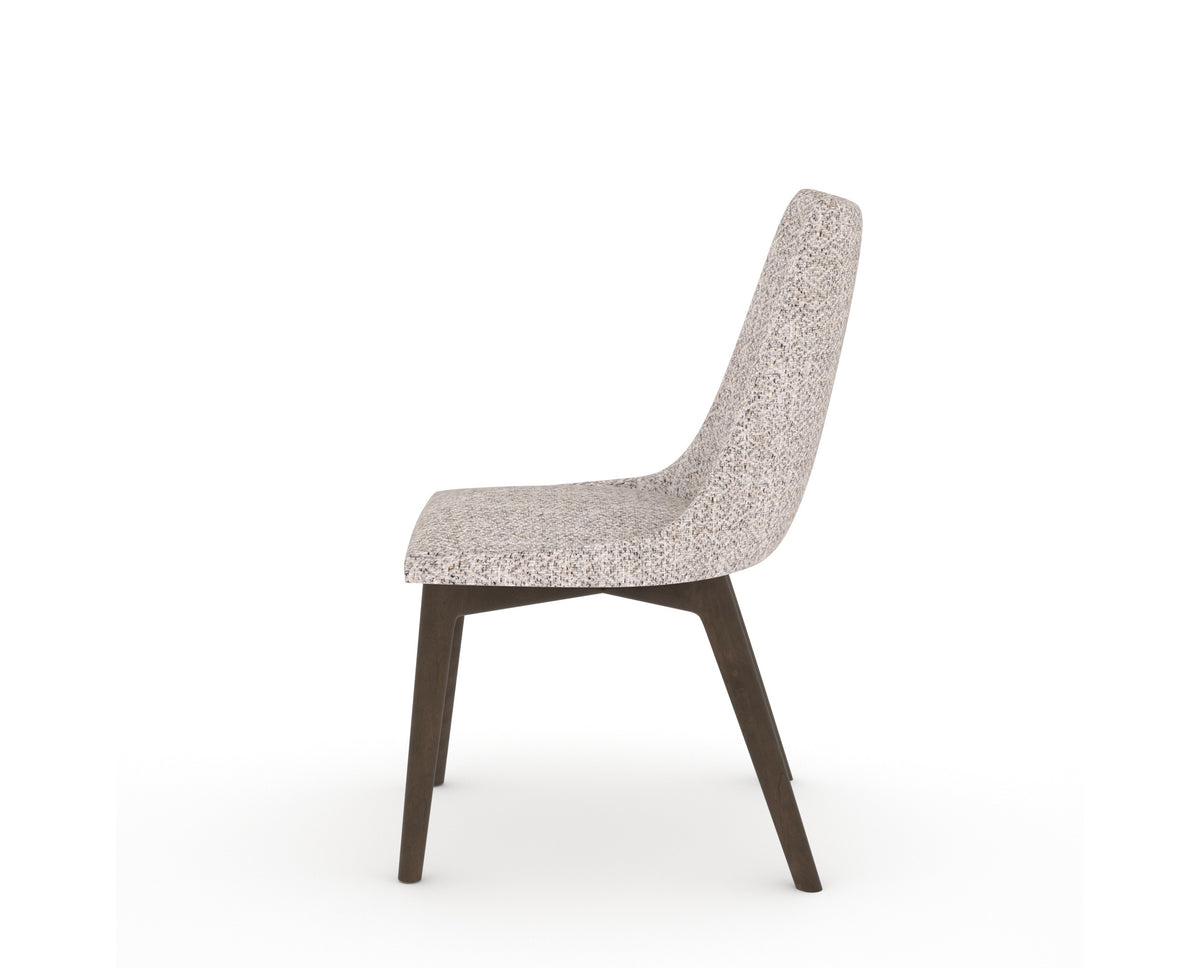 Canadel Downtown Trend Dining Chair in Hazelnut Washed, FP Crypton®, side view