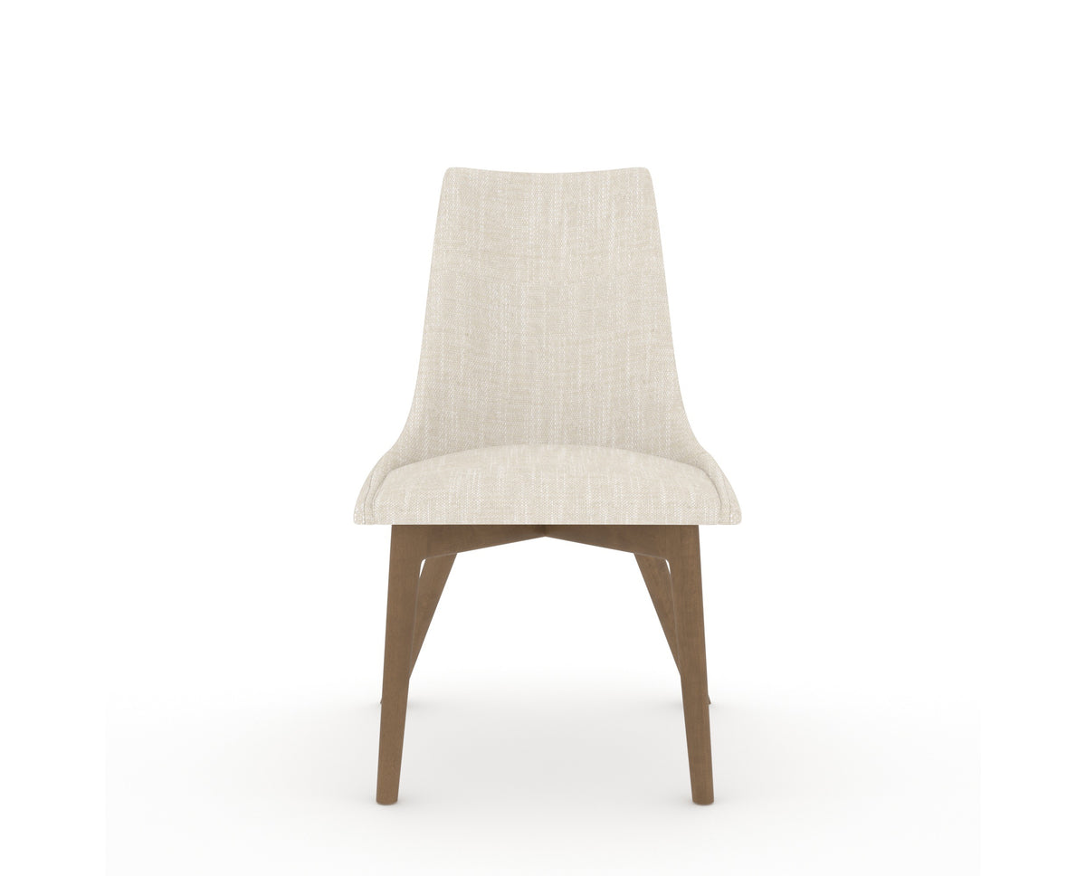 Canadel Downtown Trend Dining Chair in Pecan Washed, FT InsideOut®, front view