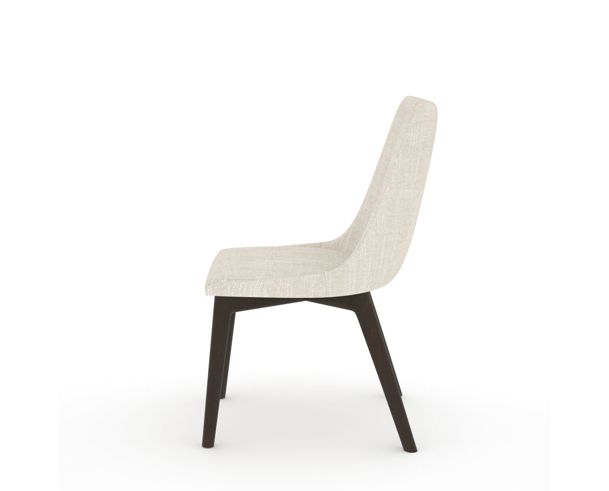 Canadel Downtown Trend Dining Chair in Davy's Grey, FT InsideOut®, side view