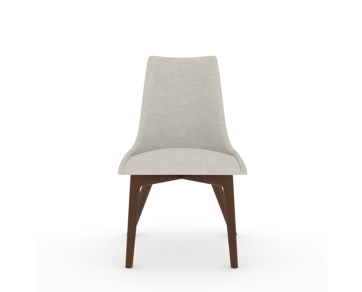 Canadel Downtown Trend Dining Chair in Cognac Washed, TB Fabric, front view