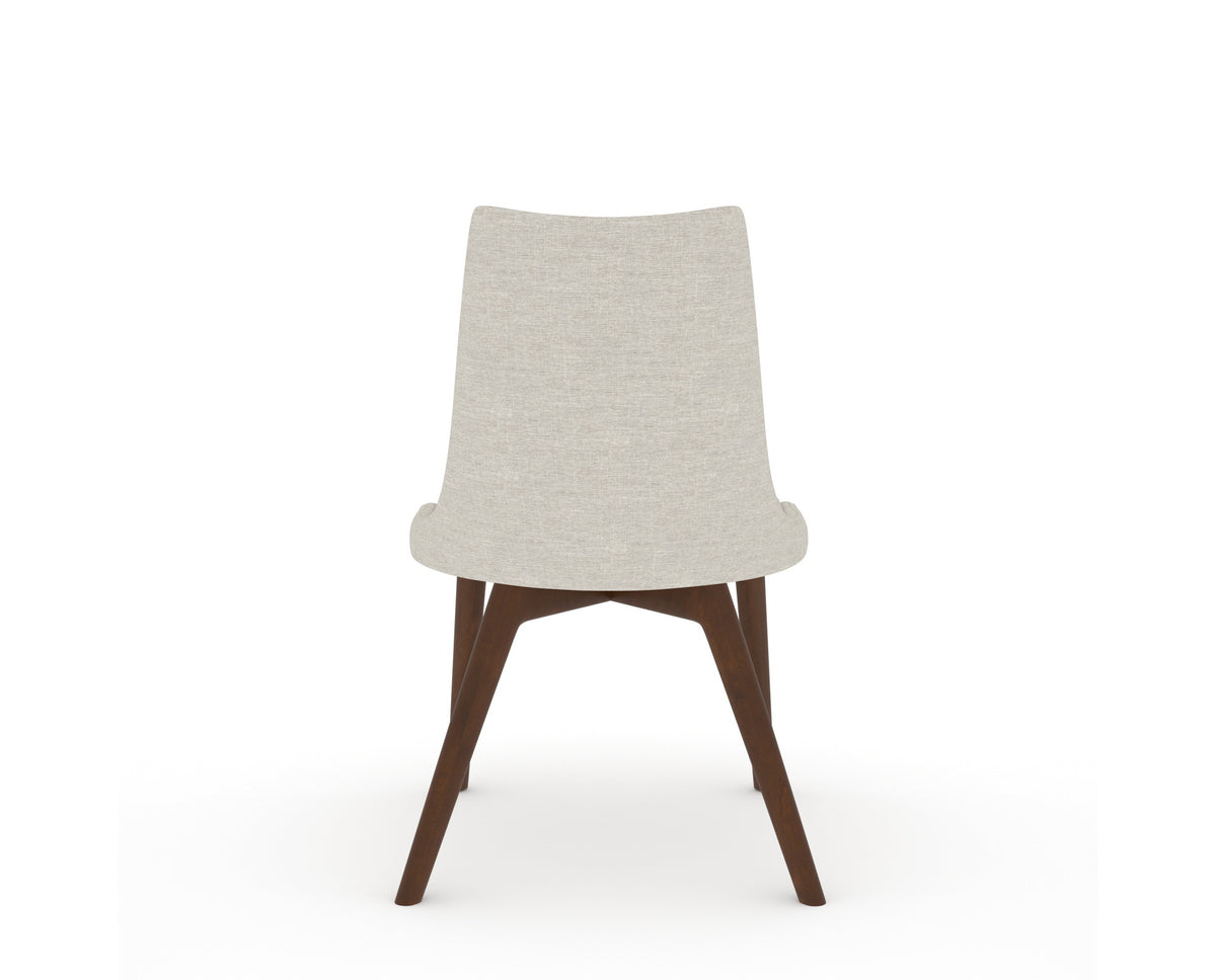 Canadel Downtown Trend Dining Chair in Cognac Washed, TB Fabric, back view