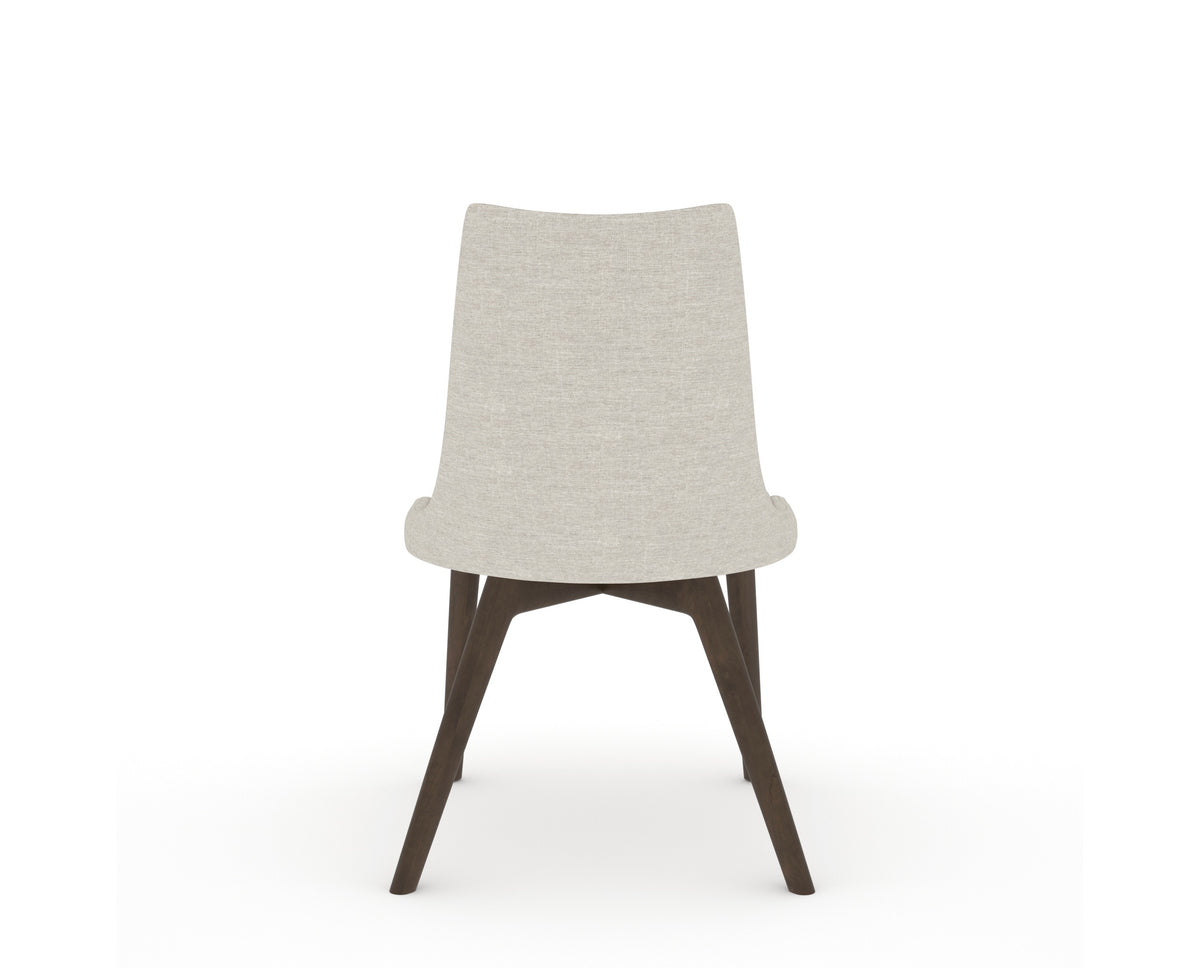 Canadel Downtown Trend Dining Chair in Hazelnut Washed, TB Fabric, back view