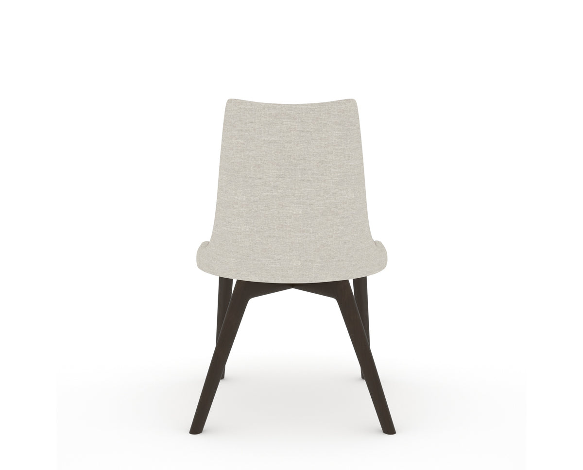 Canadel Downtown Trend Dining Chair in Davy's Grey, TB Fabric, back view