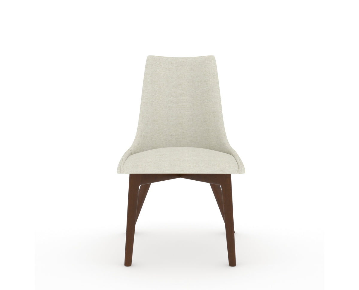 Canadel Downtown Trend Dining Chair in Cognac Washed, TW Fabric, front view