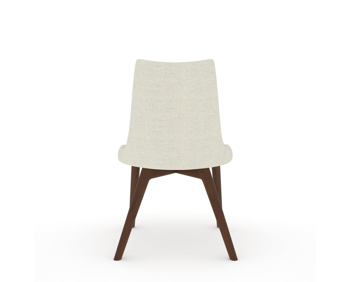 Canadel Downtown Trend Dining Chair in Cognac Washed, TW Fabric, back view