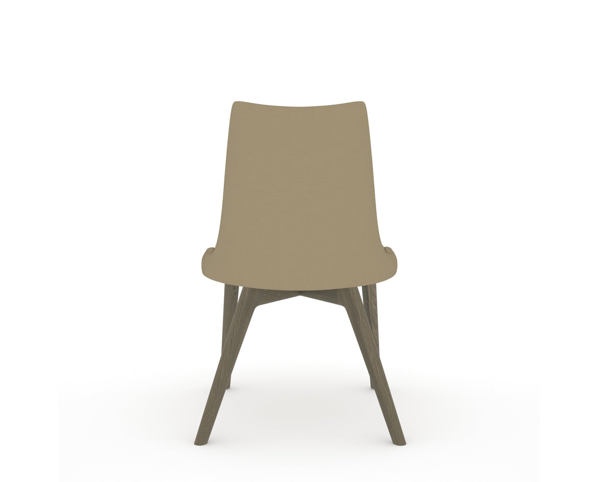 Canadel Downtown Trend Dining Chair in Shadow, XY Faux Leather, back view