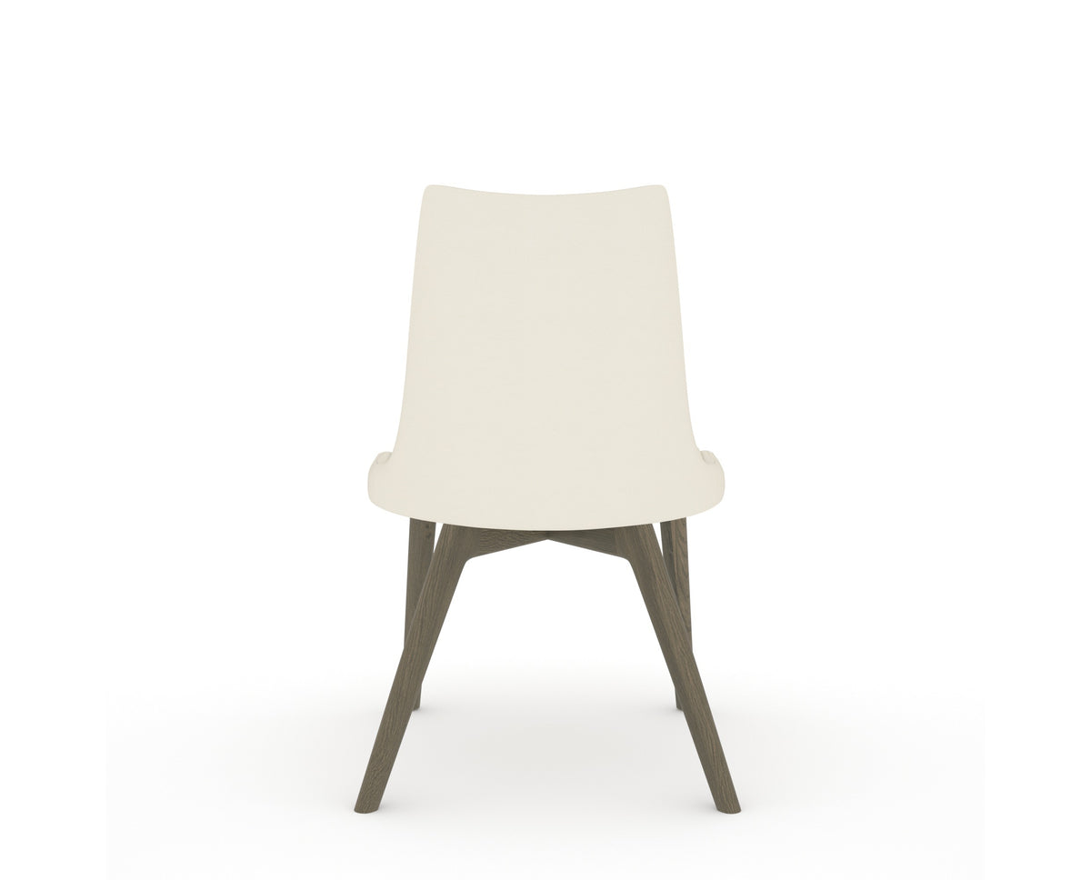 Canadel Downtown Trend Dining Chair in Shadow, YJ Faux Leather, back view