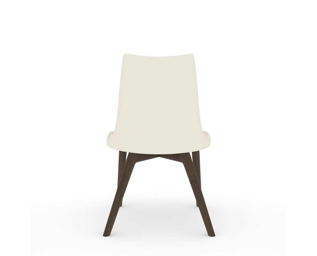 Canadel Downtown Trend Dining Chair in Hazelnut Washed, YJ Faux Leather, back view