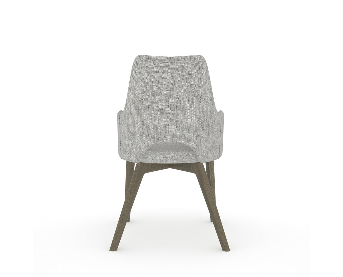 Canadel Downtown Norr Dining Chair in Shadow, 7C Fabric, back view