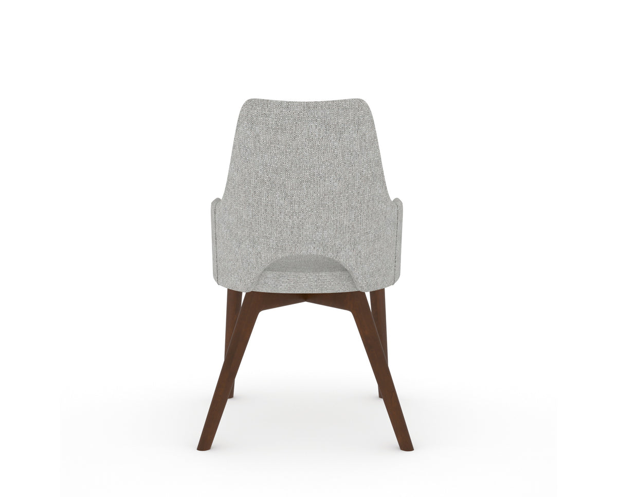 Canadel Downtown Norr Dining Chair in Cognac Washed, 7C Fabric, back view