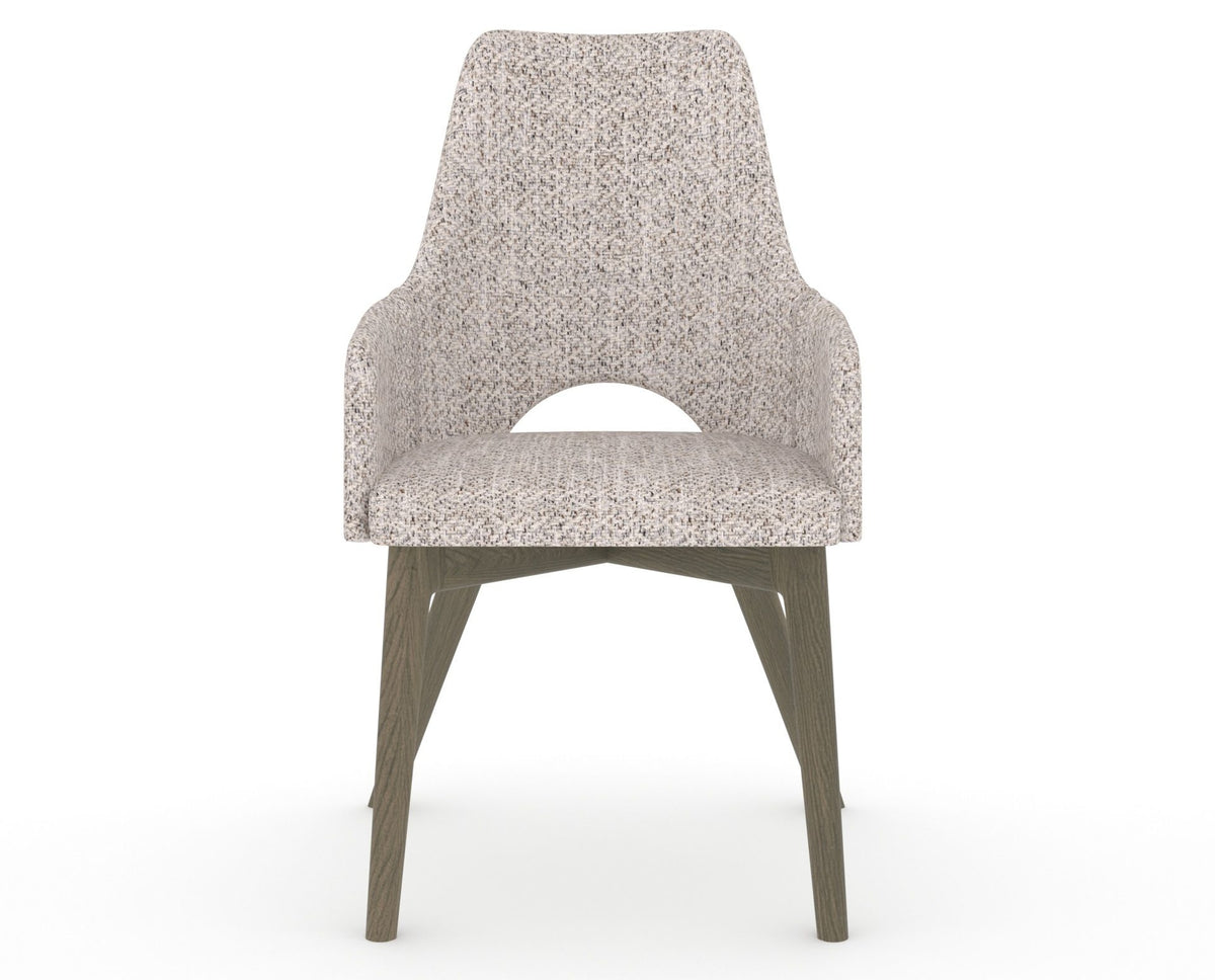 Canadel Downtown Norr Dining Chair in Shadow, FP Crypton®, front view