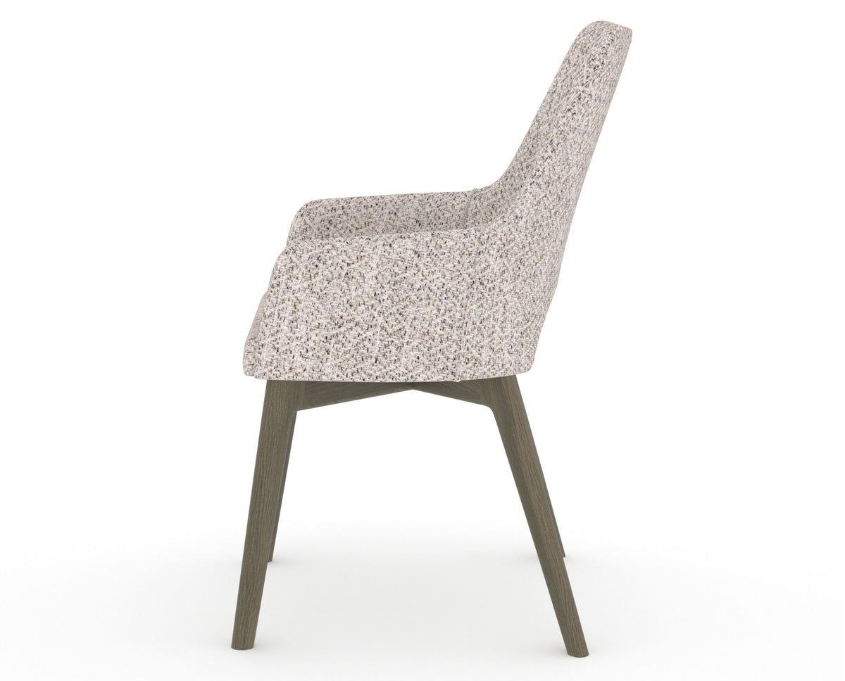 Canadel Downtown Norr Dining Chair in Shadow, FP Crypton®, side view