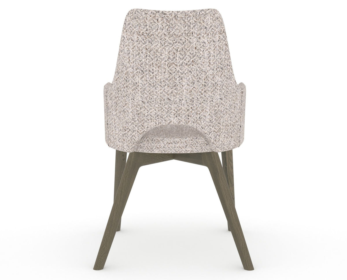 Canadel Downtown Norr Dining Chair in Shadow, FP Crypton®, back view