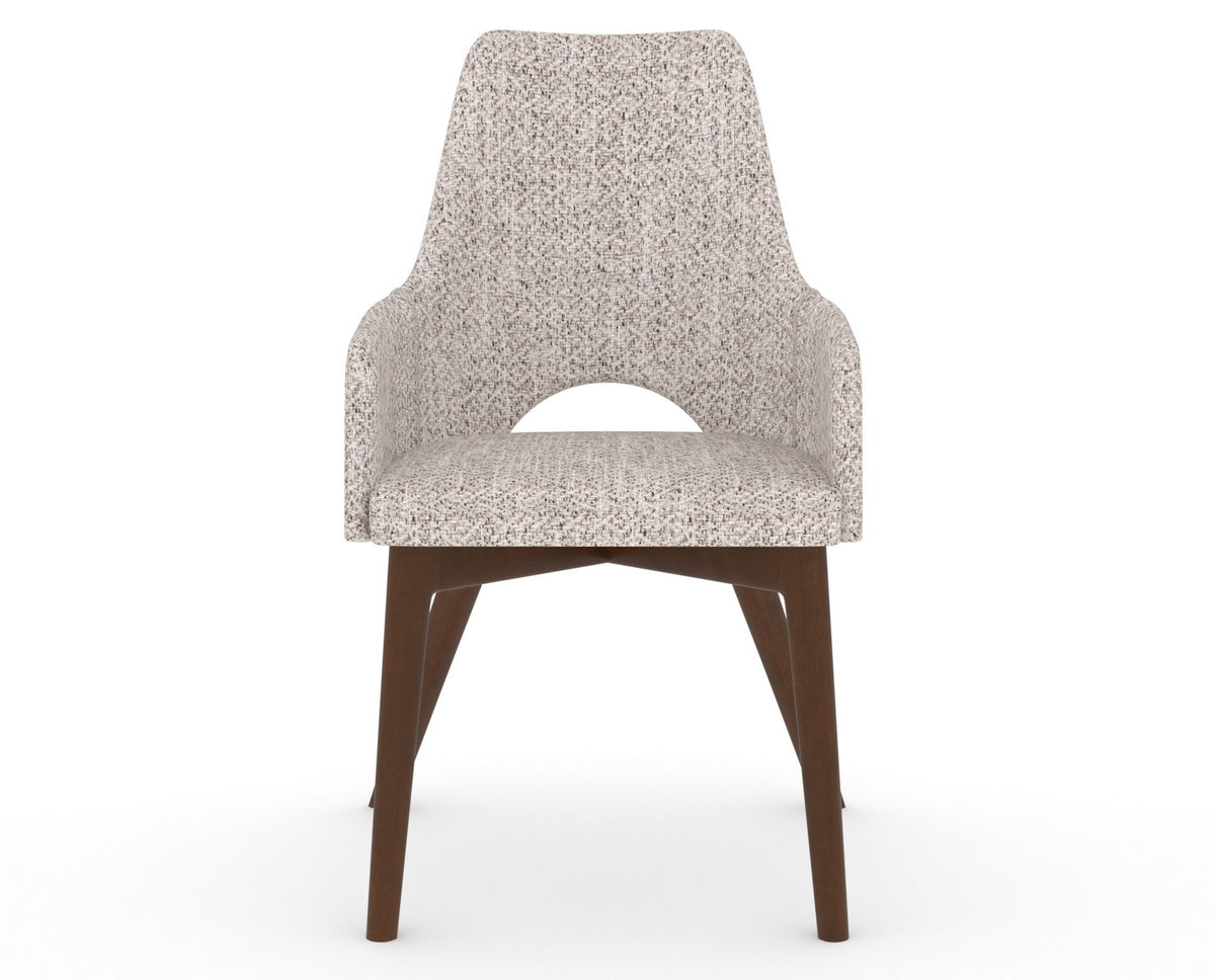 Canadel Downtown Norr Dining Chair in Cognac Washed, FP Crypton®, front view