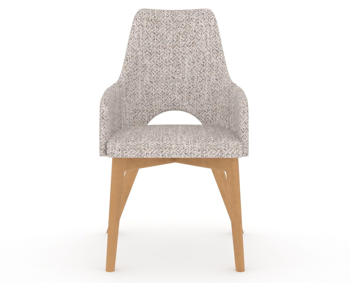 Canadel Downtown Norr Dining Chair in Caramel Washed, FP Crypton®, front view