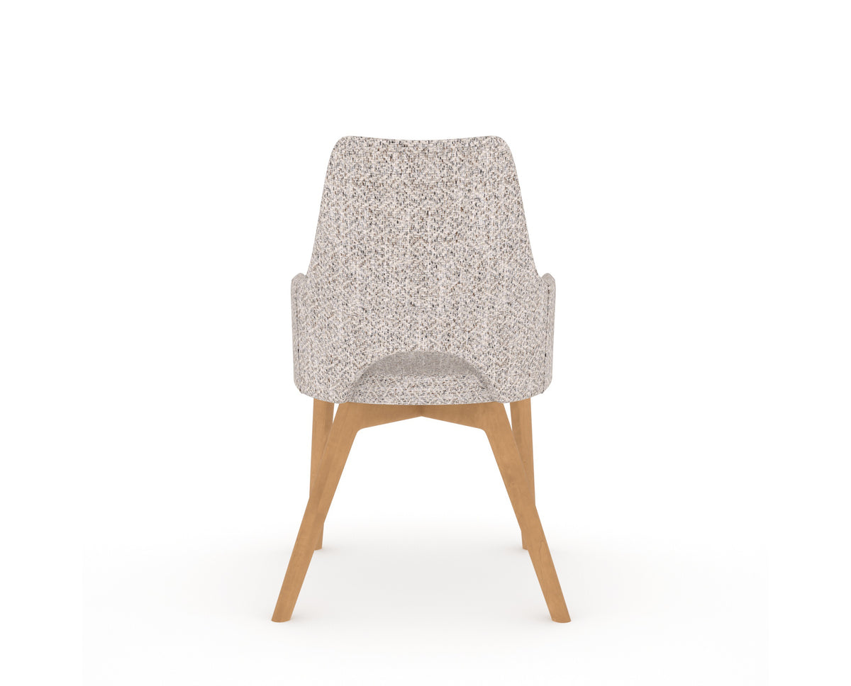 Canadel Downtown Norr Dining Chair in Caramel Washed, FP Crypton®, back view