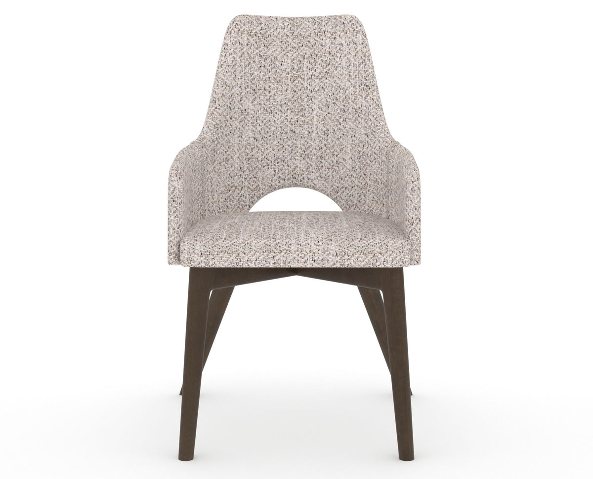 Canadel Downtown Norr Dining Chair in Hazelnut Washed, FP Crypton®, front view