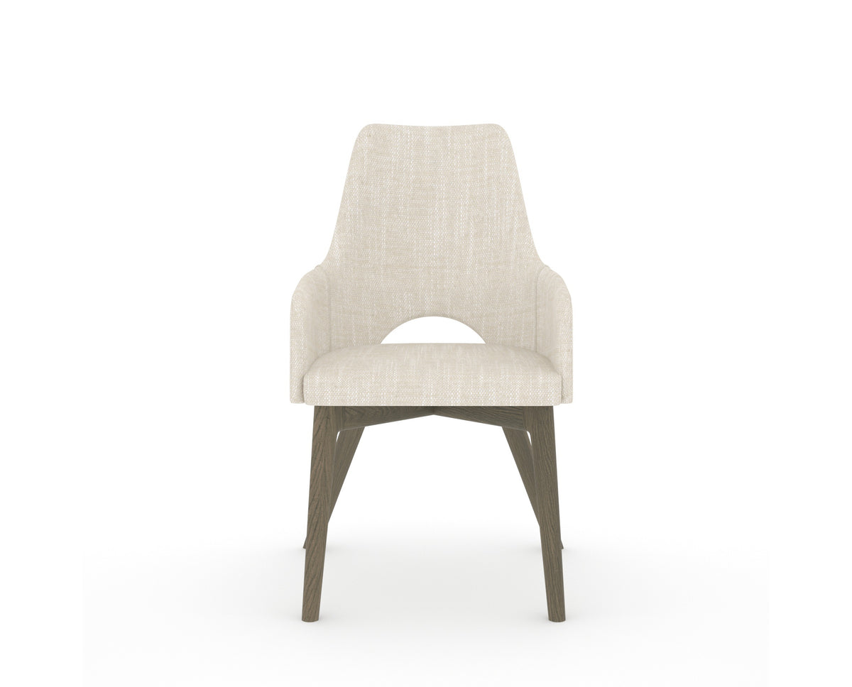 Canadel Downtown Norr Dining Chair in Shadow, FT InsideOut®, front view