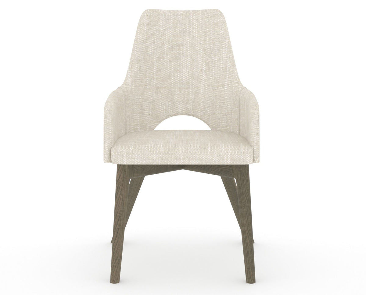 Canadel Downtown Norr Dining Chair in Shadow, FT InsideOut®, front view
