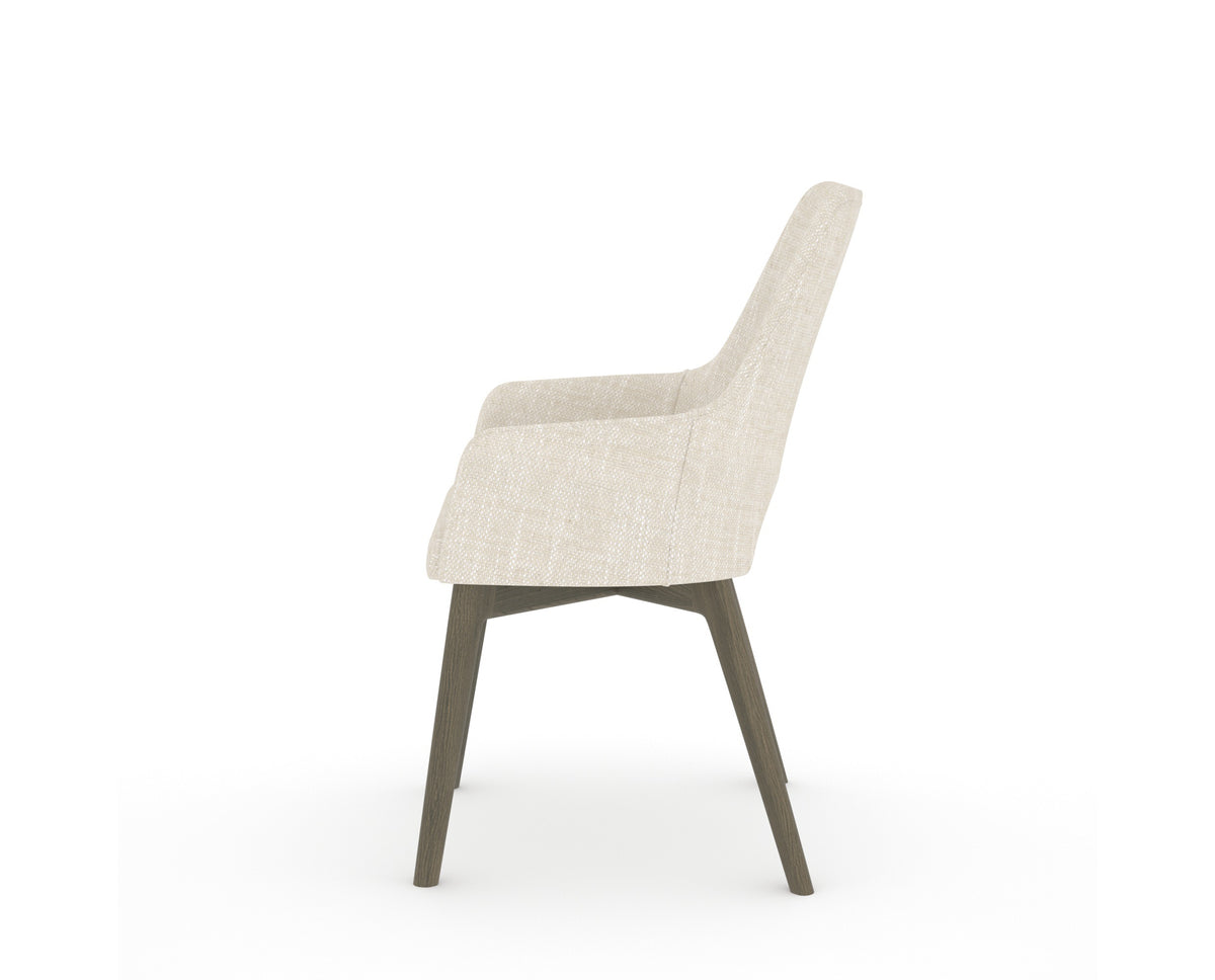 Canadel Downtown Norr Dining Chair in Shadow, FT InsideOut®, side view