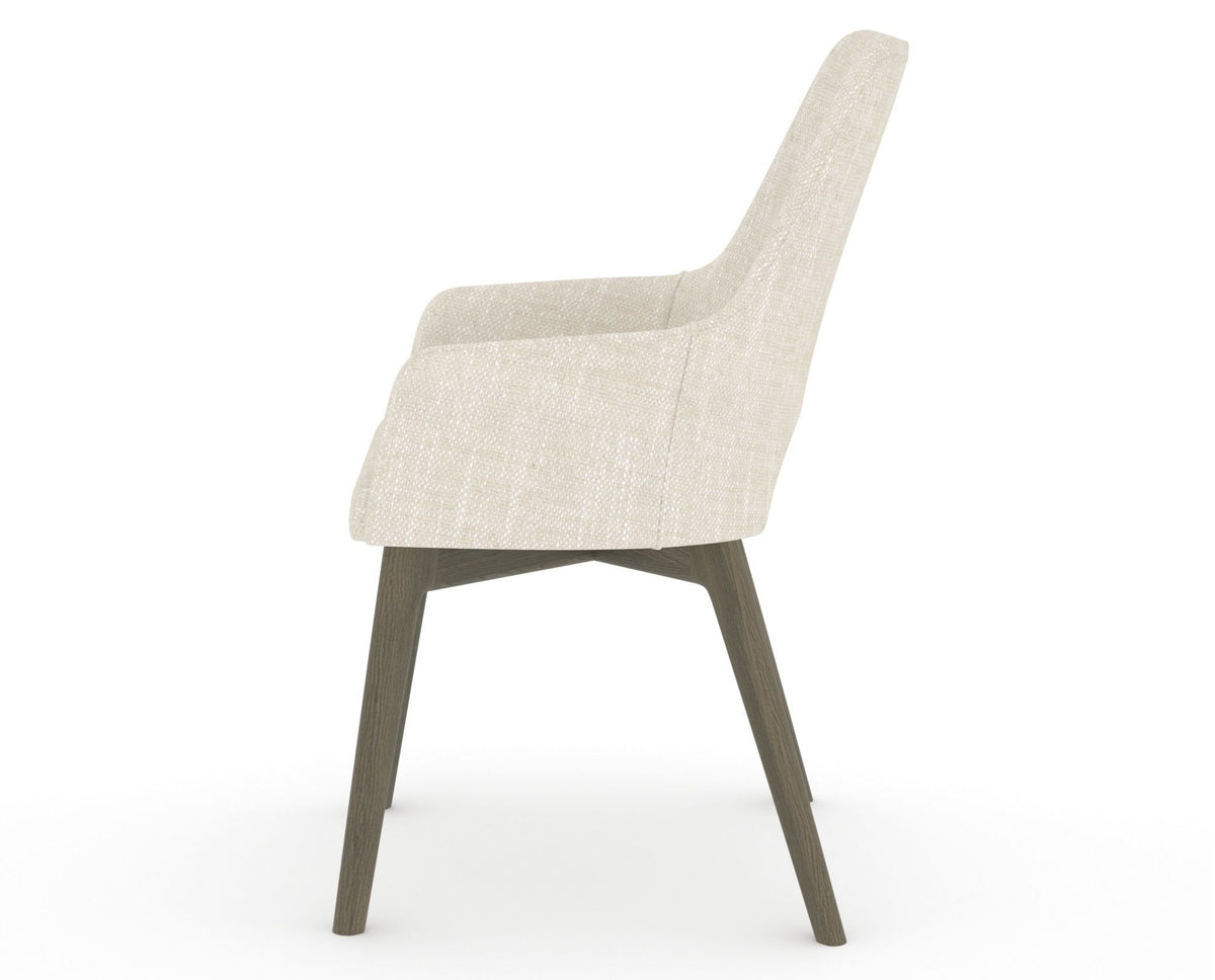 Canadel Downtown Norr Dining Chair in Shadow, FT InsideOut®, side view