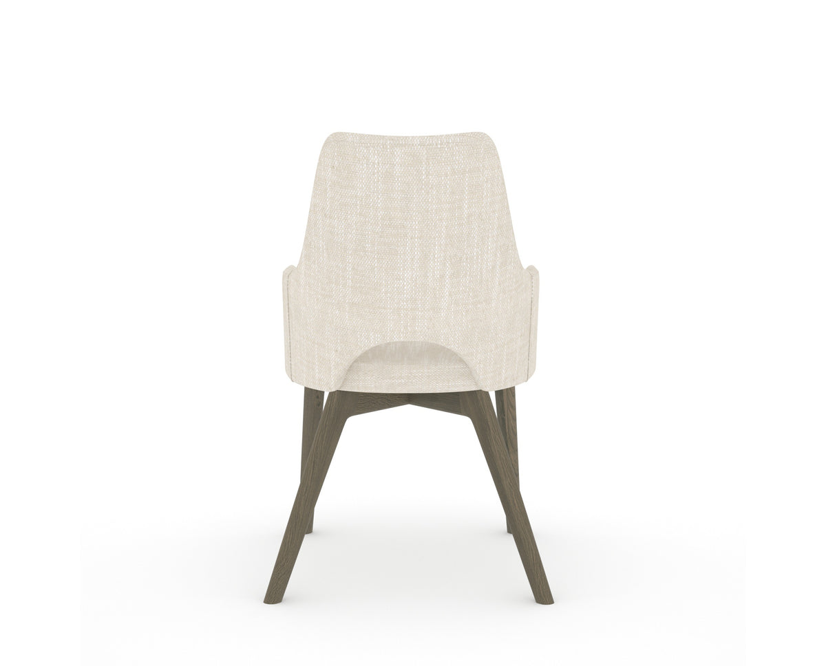 Canadel Downtown Norr Dining Chair in Shadow, FT InsideOut®, back view