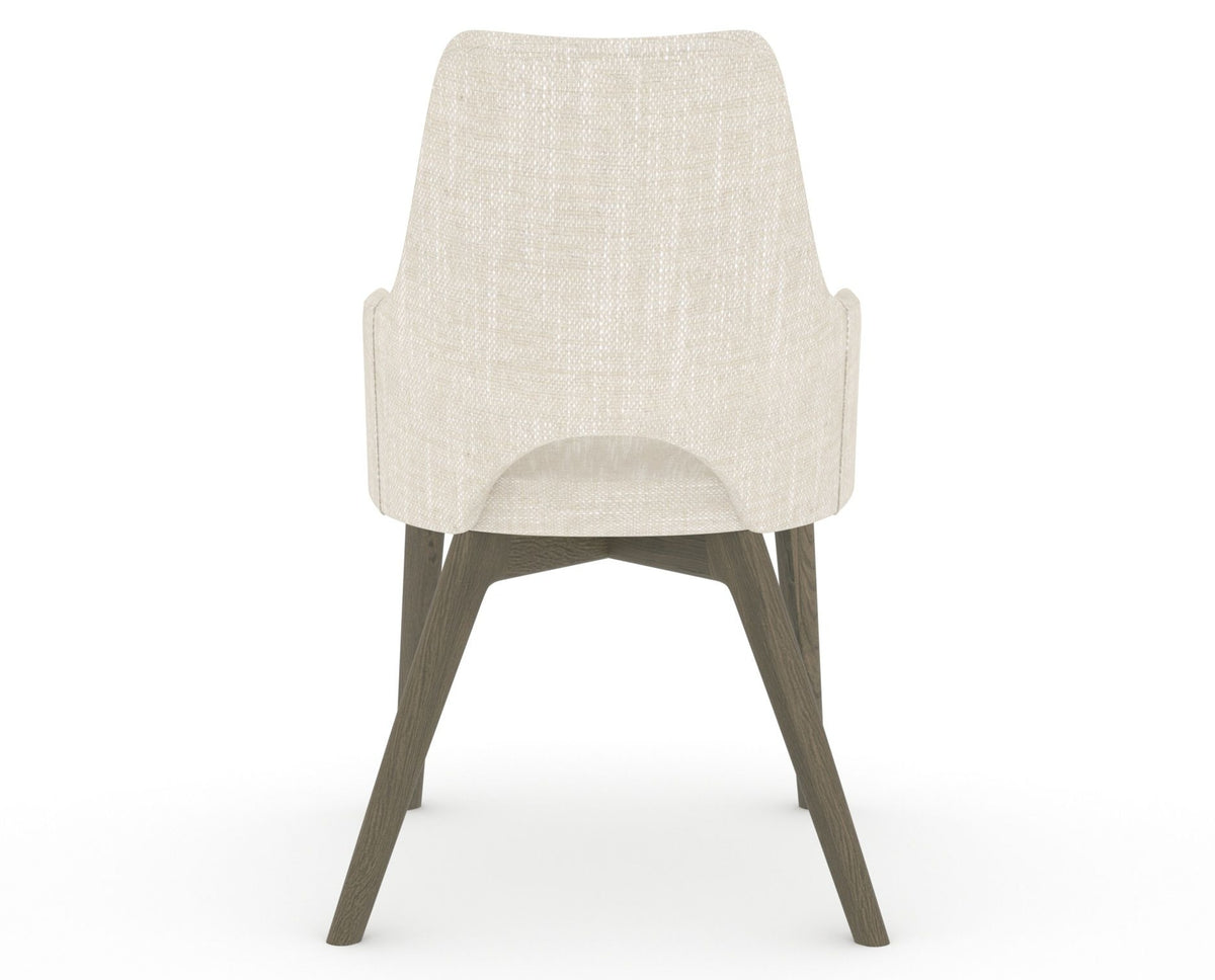 Canadel Downtown Norr Dining Chair in Shadow, FT InsideOut®, back view