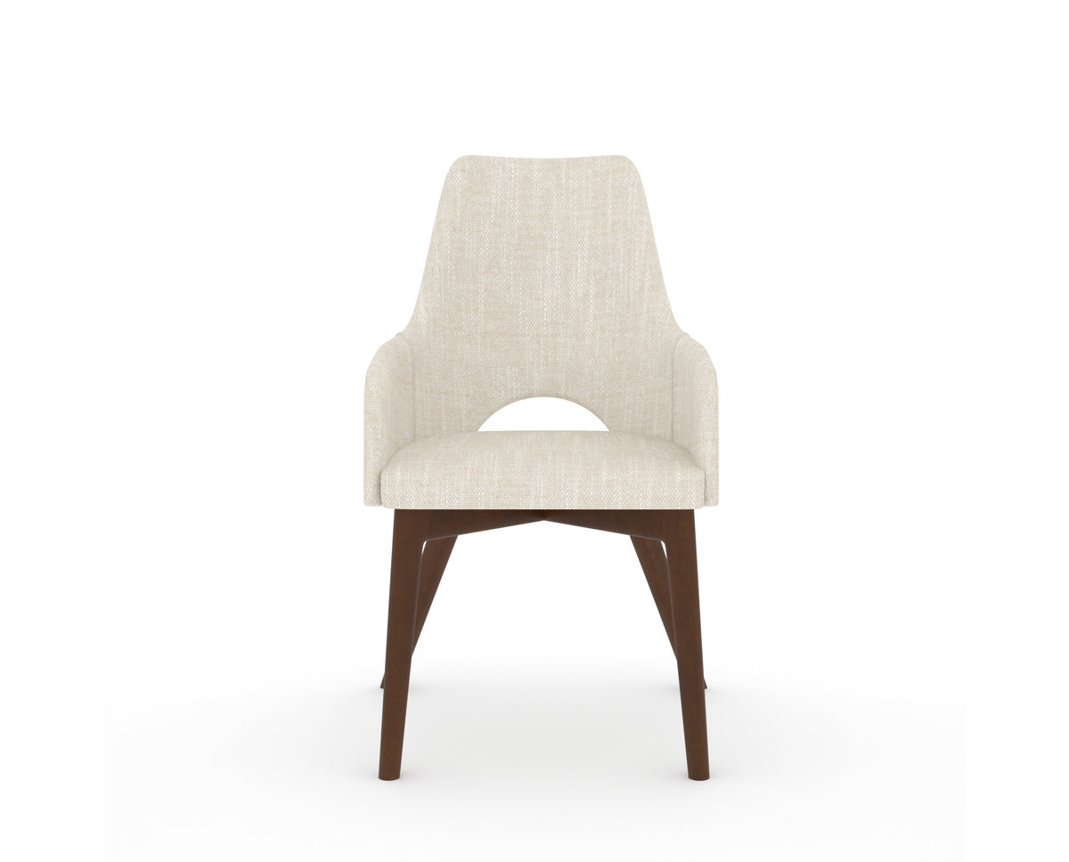 Canadel Downtown Norr Dining Chair in Cognac Washed, FT InsideOut®, front view