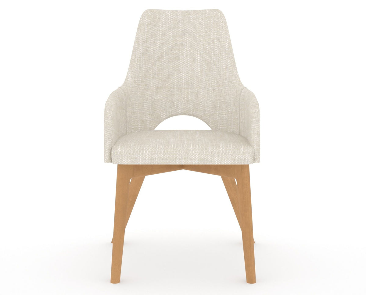 Canadel Downtown Norr Dining Chair in Caramel Washed, FT InsideOut®, front view