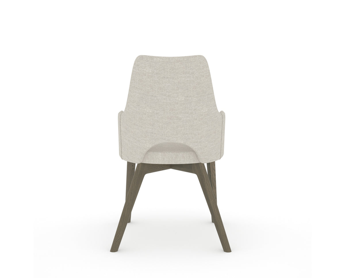 Canadel Downtown Norr Dining Chair in Shadow, TB Fabric, back view