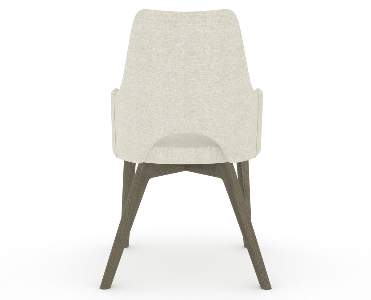 Canadel Downtown Norr Dining Chair in Shadow, TW Fabric, back view