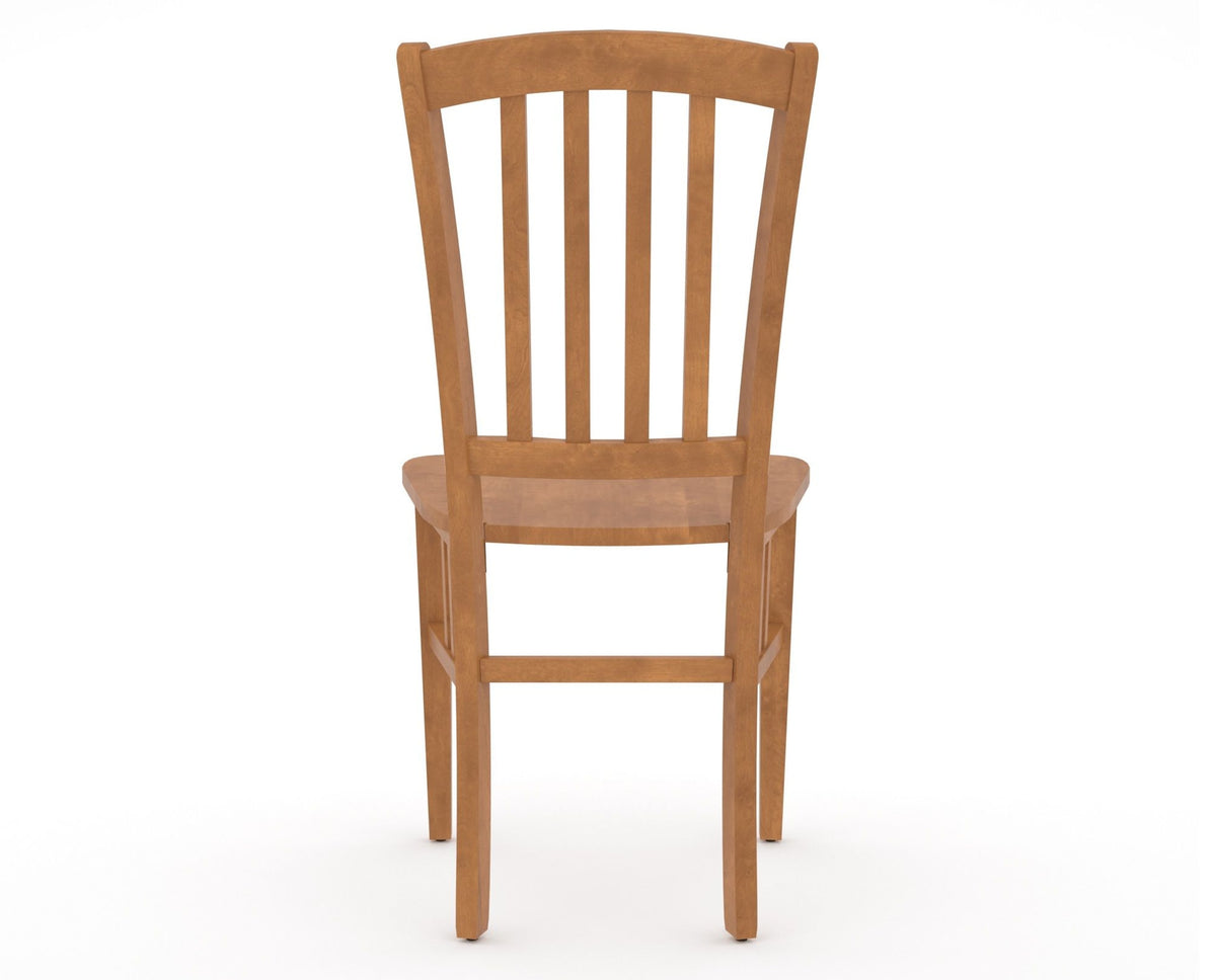 Canadel Dining Chair 0048 in Honey Washed, back view