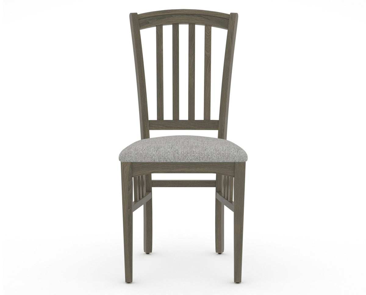 Canadel Dining Chair 0048 in 7C Fabric and 08 Shadow, front view