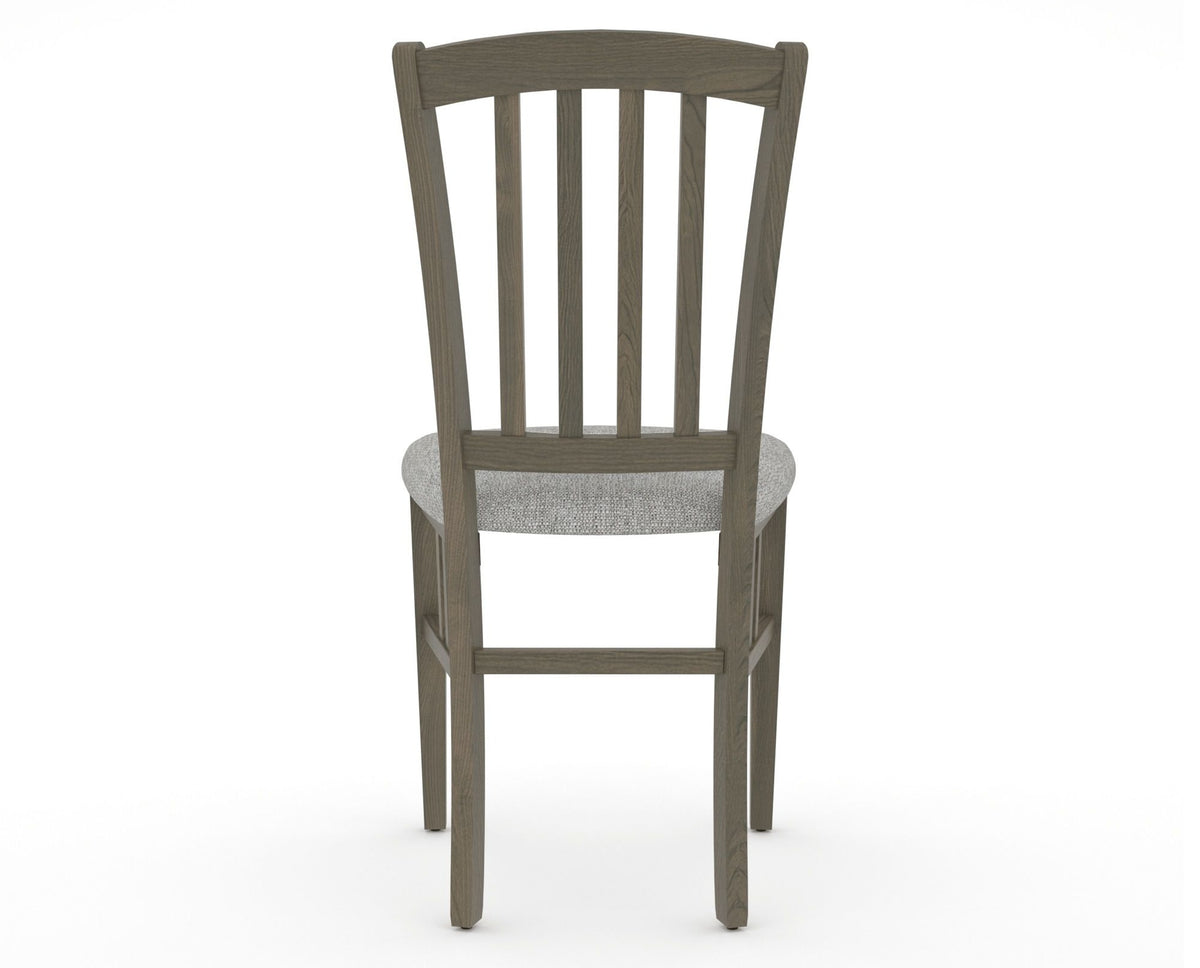 Canadel Dining Chair 0048 in 7C Fabric and 08 Shadow, back view