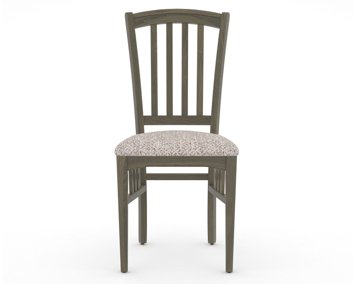 Canadel Dining Chair 0048 in FP Crypton® and 08 Shadow, front view