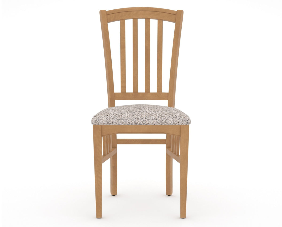 Canadel Dining Chair 0048 in FP Crypton® and 20 Caramel Washed, front view