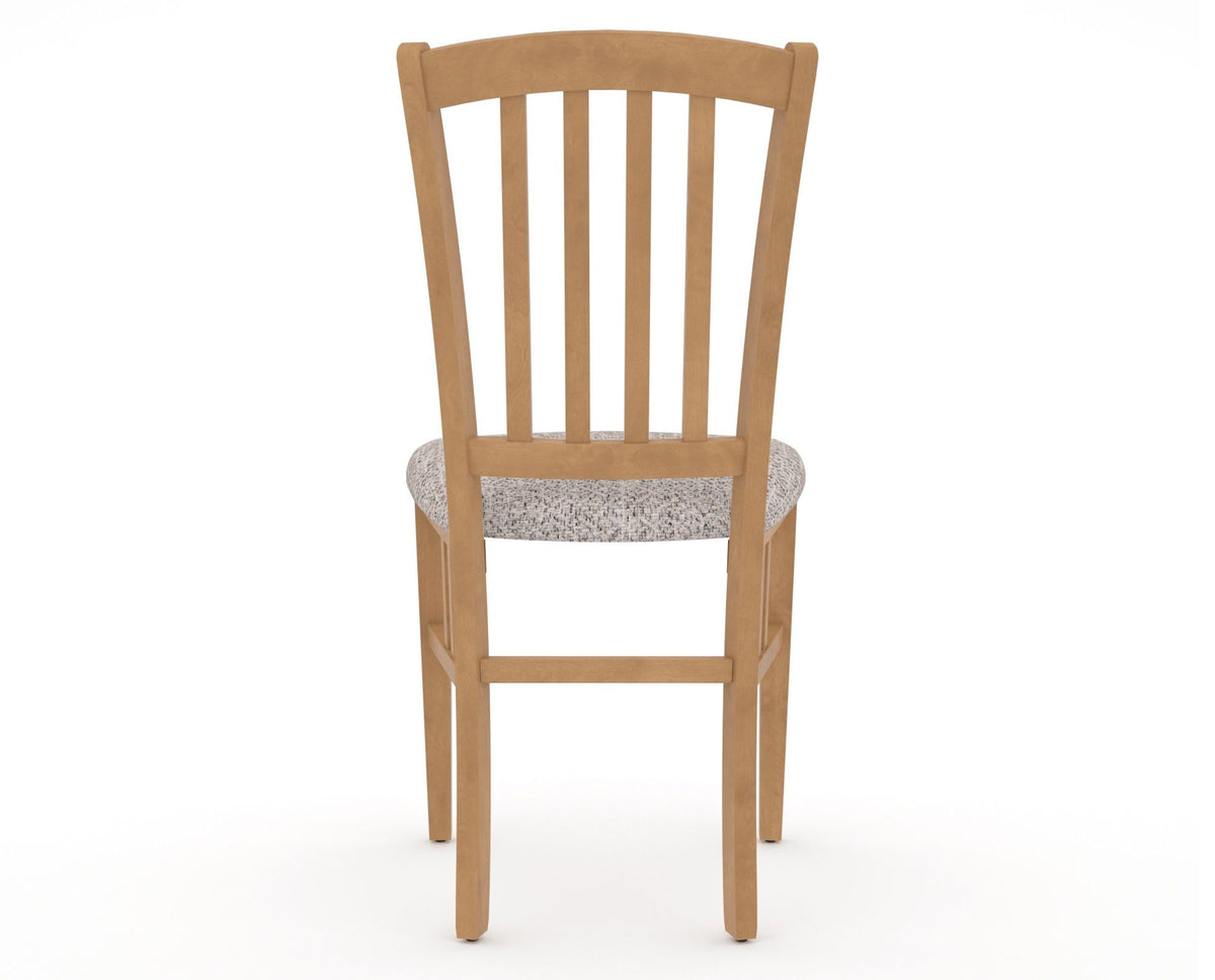 Canadel Dining Chair 0048 in FP Crypton® and 20 Caramel Washed, back view