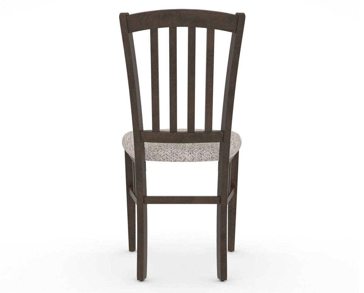 Canadel Dining Chair 0048 in FP Crypton® and 29 Hazelnut Washed, back view