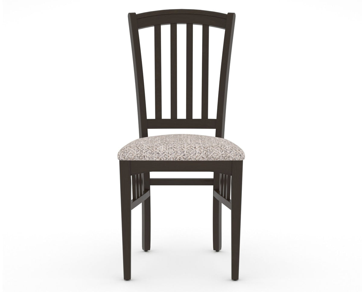 Canadel Dining Chair 0048 in FP Crypton® and 59 Davy's Grey, front view